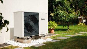 pompe à chaleur installée en extérieur