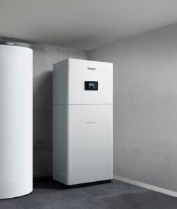 pompe à chaleur géothermique vaillant installée en intérieur